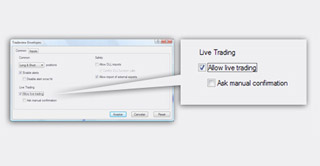 Forex platform Check Allow live trading