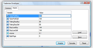 Forex platform EA Inputs